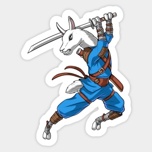 Llama Ninja Samurai Sticker